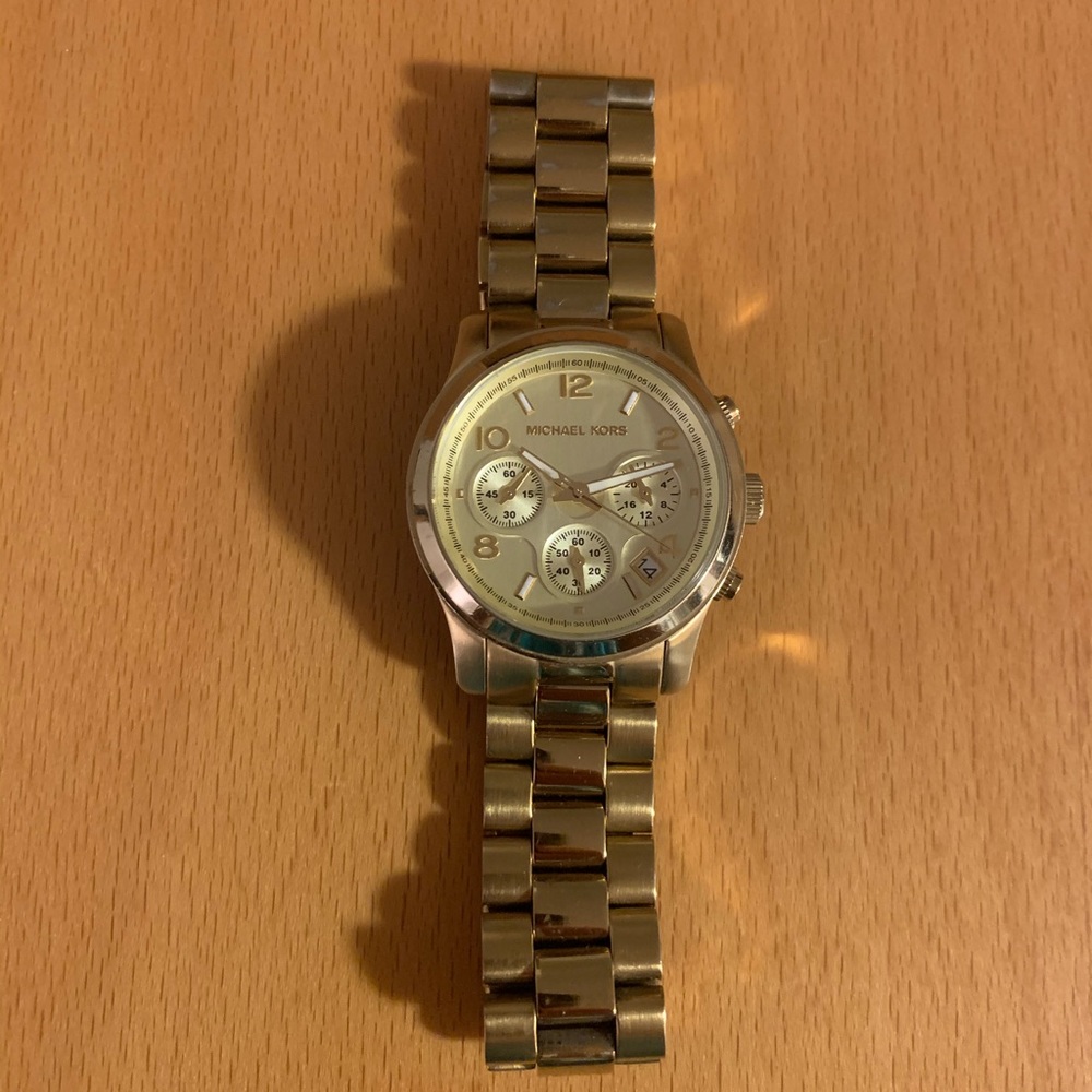 Michael Kors oversized gold watch